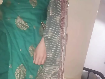 Indian Bhabhi groans in delectation as she gets her taut twat poked in various postures