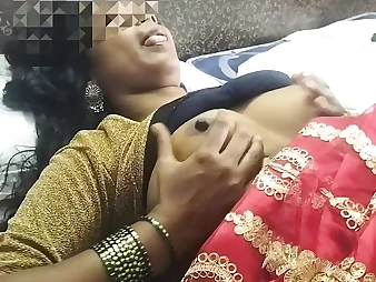 Super-steamy Tamil wife bellows noisily while getting her cock-squeezing puss plumbed by her spouse