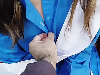 Desi Cherry Muff School Doll's First-ever Time Fucky-fucky with Her Step-dad