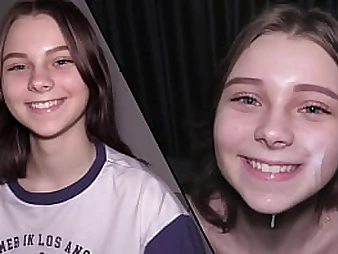 Observe Petite Brown-haired Hiyouthmaleactor predominate and guzzle a red-hot stream