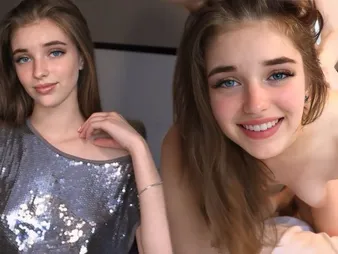 Vika Lita gets her perky knockers and clean-shaved twat spit roasted in POINT OF VIEW