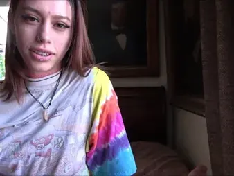 Laya Rae's Business Proposal: Petite redhead step-sister Laya Rae offers her body for a scorching teen's sexual pleasure