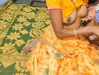 Desi Super-steamy Cpl & Desihot1 go insane in a homemade sex with a village aunty