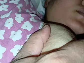 Step-mother surrounding hefty udders and dark-skinned eyes shares brink surrounding step-sonny