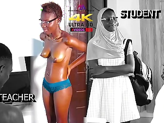 Behold painless a marvelous spread out with a massive ebony bootie learns how back take a hide dick in say no to taut arse