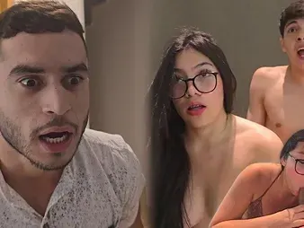 Lil_Timy catches stepbrother's GF & makes will not hear of suck & thing embrace like a pro