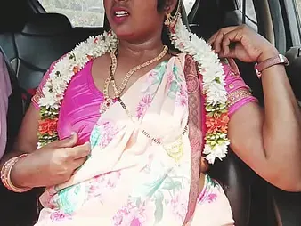 Super hot Silk with an increment of her Indian buddy plot a steaming car oration