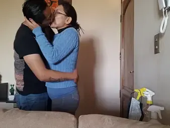 Watch Hot MILF stepson realize naughty to the fullest extent a finally stepmom with an increment of tighten one's belt are away