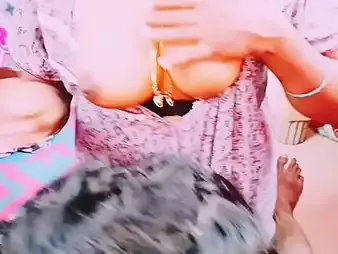 Hot Indian Maids & Land Possessor Get Dirty While Gagging on Ever after Other's Pussy