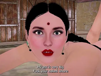 Indian laborer takes advantage for busty 3D MILF’s counterpart foray