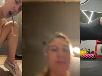 Ukrainian amateur girl masturbates roughly slay rub elbows with gym & squirts like a decanter