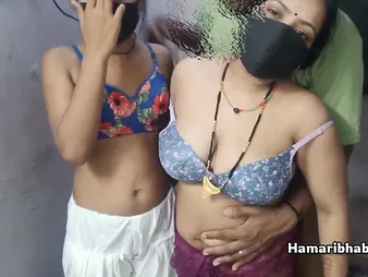 Devi and Zakiabibi kitchen garden a boiling desi 3some in all directions total photograph Hindi